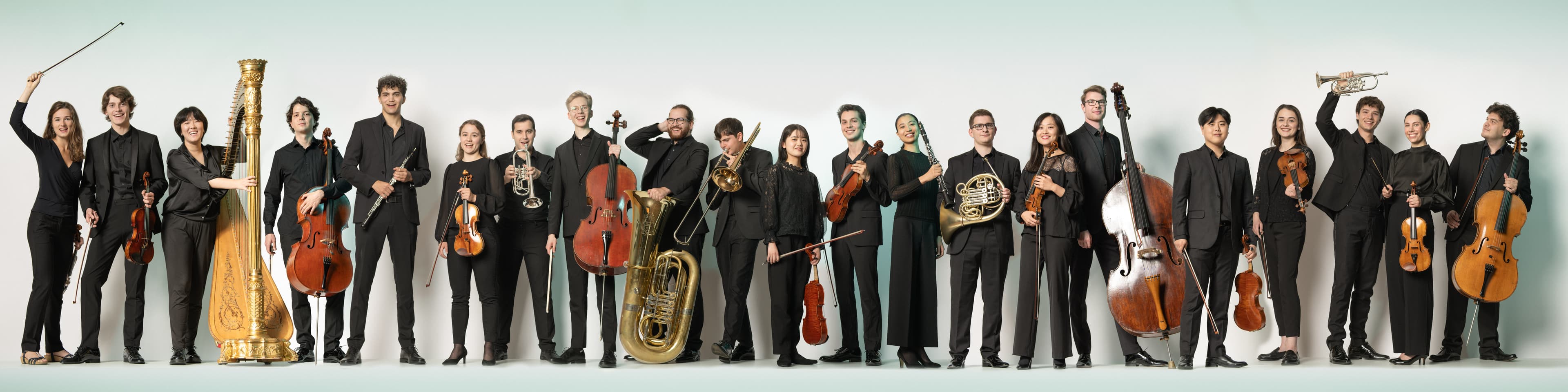 Karajan Academy musicians — panoramic group photo